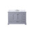 Lexora LVD48SB101 Dukes 48 in. W Dark Grey Vanity Cabinet, Carrara Marble Top, and Faucet Set