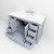 Lexora Dukes 48 in. W Dark Grey Vanity Cabinet, Carrara Marble Top, and Faucet Set