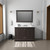 Lexora LVD48SG101 Dukes 48 in. W Espresso Vanity Cabinet, Carrara Marble Top, and Faucet Set