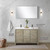 Lexora Lafarre 48 inch W x 20 in D Rustic Acacia Double Sink Vanity Cabinet, Cultured Marble Top, Gun Metal Faucet Set and 43 in Mirror