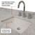 Lexora LVA48SK110 Abbey 48 inch W Brown Oak Vanity Cabinet, Carrara Marble Top, and 46 in Mirror
