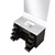 Lexora LVA48SJ110 Abbey 48 inch W Black Oak Vanity Cabinet, Carrara Marble Top, and 46 in Mirror