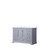 Lexora LVD48SB300 Dukes 48 in. W Dark Grey Vanity Cabinet and Cultured Marble Top
