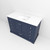 Lexora LVD48SE300 Dukes 48 in. W Navy Blue Vanity Cabinet and Cultured Marble Top