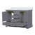 Lexora LD342248DBWQ000 Dukes 48 in. W Dark Grey Double Sink Vanity Cabinet and White Quartz Top