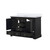 Lexora LD342248DGWQ000 Dukes 48 in. W Espresso Double Sink Vanity Cabinet and White Quartz Top