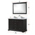 Lexora Dukes 48 in. W Espresso Double Sink Vanity Cabinet and White Quartz Top
