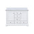 Lexora Dukes 48 in. W White Double Sink Vanity Cabinet and White Quartz Top