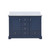 Lexora Dukes 48 in. W Navy Blue Double Sink Vanity Cabinet and White Quartz Top