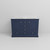 Lexora LD342248DEWQ000 Dukes 48 in. W Navy Blue Double Sink Vanity Cabinet and White Quartz Top
