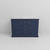 Lexora Dukes 48 in. W Navy Blue Double Sink Vanity Cabinet and White Quartz Top