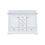 Lexora LVD48DA300 Dukes 48 in. W White Double Sink Vanity Cabinet and Cultured Marble Top