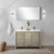 Lexora Lafarre 48 inch W x 20 in D Rustic Acacia Double Sink Vanity Cabinet, White Quartz Top and Gun Metal Faucet Set
