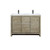 Lexora Lafarre 48 inch W x 20 in D Rustic Acacia Double Sink Vanity Cabinet, Cultured Marble Top and Gun Metal Faucet Set