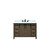 Lexora LVM48SK301 Marsyas 48 inch W Rustic Brown Bath Vanity Cabinet, Cultured Marble Countertop and Faucet Set