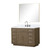 Lexora Abbey 48 inch W Grey Oak Vanity Cabinet, Carrara Marble Top, Faucet Set, and 46 in Mirror