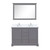 Lexora  LVD48DB201 Dukes 48 in. W x 22 in. D Dark Grey Double Bath Vanity, White Quartz Top, and Faucet Set