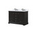 Lexora LVD48DG301 Dukes 48 in. W Espresso Double Sink Vanity Cabinet, Cultured Marble Top, and Faucet Set