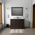 Lexora Dukes 48 in. W Espresso Double Sink Vanity Cabinet, Cultured Marble Top, and Faucet Set