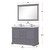 Lexora LVD48DB301 Dukes 48 in. W Dark Grey Double Sink Vanity Cabinet, Cultured Marble Top, and Faucet Set