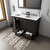Lexora Dukes 48 in. W Espresso Double Sink Vanity Cabinet, White Quartz Top, and Faucet Set