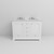 Lexora Dukes 48 in. W White Double Sink Vanity Cabinet, Cultured Marble Top, and Faucet Set
