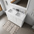 Lexora LVD48DA311 Dukes 48 in. W White Double Sink Vanity Cabinet, Cultured Marble Top, Faucet Set, 46 in. Mirror