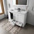 Lexora LVD48DA311 Dukes 48 in. W White Double Sink Vanity Cabinet, Cultured Marble Top, Faucet Set, 46 in. Mirror