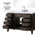 Lexora LVL48SK111 Laurel 48 inch W Brown Oak Vanity Cabinet, Carrara Marble Top, Faucet Set, and 46 in Mirror