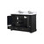 Lexora Dukes 48 in. W Espresso Double Sink Vanity Cabinet, Carrara Marble Top, and Faucet Set