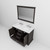 Lexora LD342248DGDSM46F Dukes 48 in. W Espresso Double Sink Vanity Cabinet, Carrara Marble Top, Faucet Set, and 46 in. Mirror
