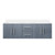 Lexora LVG60DB300 Geneva 60 in. W Dark Grey Wall Mount Double Sink Vanity Cabinet and Cultured Marble Top