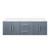 Lexora Geneva 60 in. W Dark Grey Wall Mount Double Sink Vanity Cabinet and Cultured Marble Top