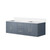 Lexora Geneva 60 in. W Dark Grey Wall Mount Double Sink Vanity Cabinet and Cultured Marble Top