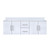 Lexora LVG60DM200 Geneva 60 in. W Glossy White Wall Mount Double Sink Vanity Cabinet and White Quartz Top