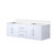 Lexora Geneva 60 in. W Glossy White Wall Mount Double Sink Vanity Cabinet and Cultured Marble Top