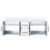 Lexora Geneva 60 in. W Glossy White Wall Mount Double Sink Vanity Cabinet and Cultured Marble Top