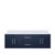 Lexora LVG60DE300 Geneva 60 in. W Navy Blue Wall Mount Double Sink Vanity Cabinet and Cultured Marble Top