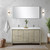 Lexora LVLF60DRA301 Lafarre 60 inch W x 20 in D Rustic Acacia Double Sink Vanity Cabinet, Cultured Marble Top and Chrome Faucet Set