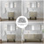 Lexora LLC60DKSOS000FRG Lancy 60 inch W x 20 in D Rustic Acacia Double Sink Vanity Cabinet, White Quartz Top and Rose Gold Faucet Set
