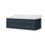 Lexora  LVC60DE100 Castor 60 in W x 22 in D Blue Double Bath Vanity and Carrara Marble Top