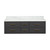 Lexora LVC60DL100 Castor 60 inch W Black Double Sink Wall Hung Vanity Cabinet and Carrara Marble Top