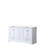 Lexora LVD60DA300 Dukes 60 in. W White Double Sink Vanity Cabinet and Cultured Marble Top