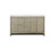 Lexora LLF60DKSOD000 Lafarre 60 inch W x 20 in D Rustic Acacia Double Sink Vanity Cabinet and White Quartz Top