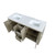 Lexora LVLF60DRA300 Lafarre 60 inch W x 20 in D Rustic Acacia Double Sink Vanity Cabinet and Cultured Marble Top