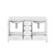 Lexora Jacques 60 in. W White Bath Vanity Cabinet and Cultured Marble Top
