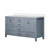Lexora LVJ60DB300 Jacques 60 in. W Dark Grey Bath Vanity Cabinet and Cultured Marble Top