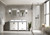 Lexora Ziva 60 inch W White Double Sink Vanity Cabinet, White Quartz Top and 22 in Mirrors