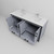 Lexora Ziva 60 inch W Dark Grey Double Sink Vanity Cabinet, Cultured Marble Top and Faucet Set