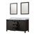 Lexora LVM60DC310 Marsyas 60 inch W Brown Double Sink Vanity Cabinet, Cultured Marble Countertop and 24 in Mirrors